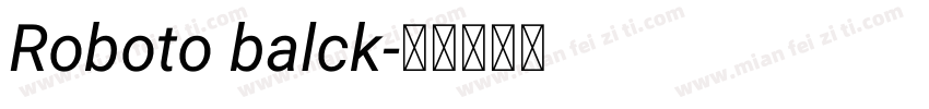 Roboto balck字体转换